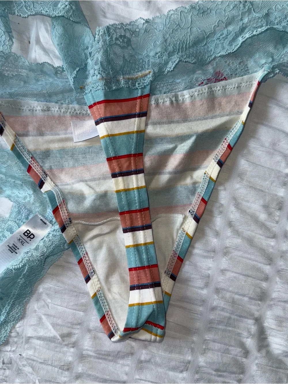 Bp Panties 2 Pair Size XXL Lace Thongs NWT